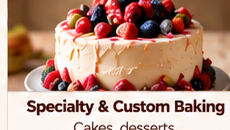 Decorated specialty cake